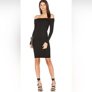 Enza Costa Off the Shoulder Rib Dress